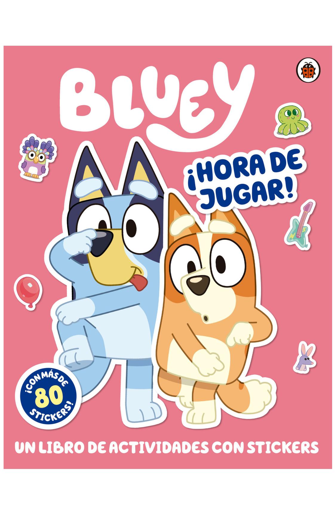 bluey. ¡hora de jugar! libro con sticker - bluey